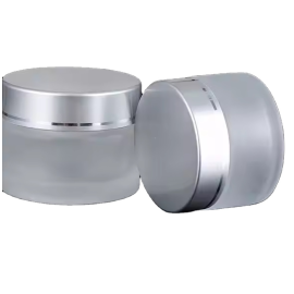 Cosmetic Packing 5g 10g 15g 30g 50g 100g Matte Black clear Amber Glass Cream Jar with Gold Black Sliver Aluminium Cap in Stock