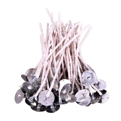 DIY Scented Candle Wick, 15cm Long, 100 Pieces Closely Woven With Cotton Paper, Large Base, Soybean Wax Jelly