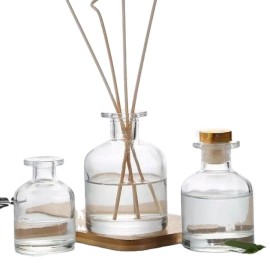 Fashion Simple Home Glass Big Belly Aroma Bottle Empty Fragrance Non-fire Rattan Volatile Glas