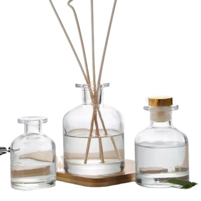 Fashion Simple Home Glass Big Belly Aroma Bottle Empty Fragrance Non-fire Rattan Volatile Glas