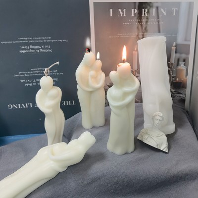 Portrait Scented Candle Silicone Mold DIY Lover Human Body Manual Soap Plaster Decoration Candle Mold