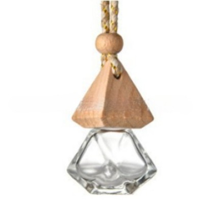 In Stock Car Air Outlet Perfume Pendant Glass Empty Bottle Hanging Aromatherapy