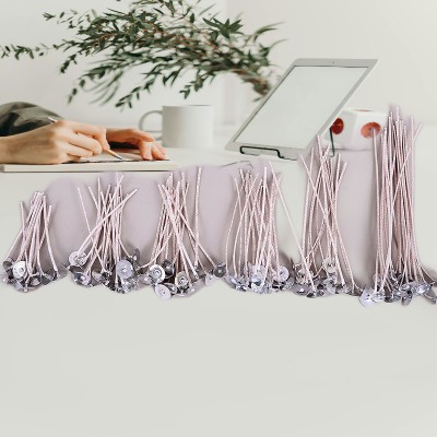 DIY Scented Candle Wick, 15cm Long, 100 Pieces Closely Woven With Cotton Paper, Large Base, Soybean Wax Jelly