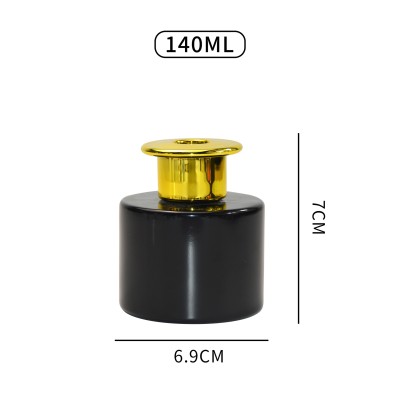 Fireless Aromatherapy Round Perfume Diffusion Bottle Glass Aroma Reed Diffuser Bottle  With Box