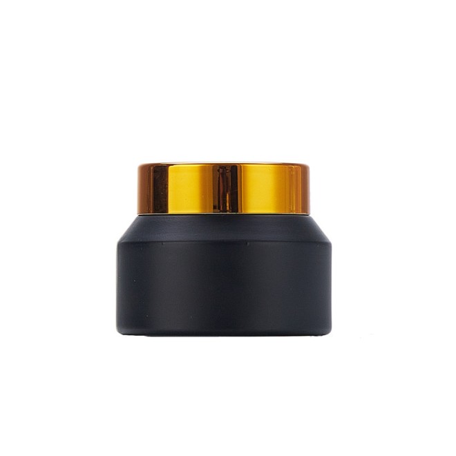 Guangzhou Manufacturer Cosmetic Manufacturers Cheap Empty Face Cream Jars in Gold Support Silk-screen Printing