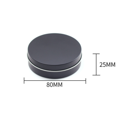 40ml Stainless Steel Round Custom Aluminum White Candle Coin Soap Caviar Tobacco Cookie Box Biscuit Metal Lip Balm Tea Tin