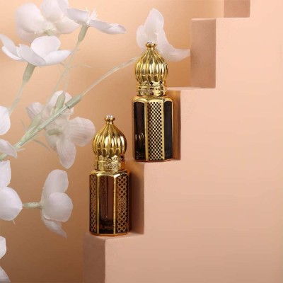 Custom Arabian Oil Bottle Gold Engraving Cylinder Oil Bottle 6ml10ml