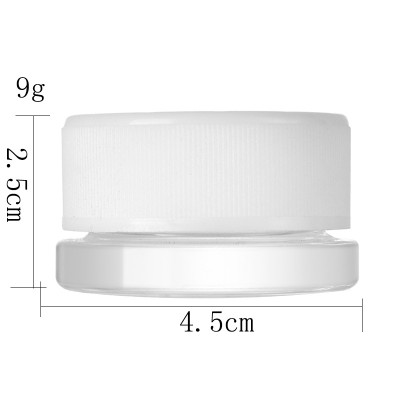 3ml 5ml 7ml 9ml Childproof Lid Cube Jar Eye Cream Jar square Glass Concentrate Jars