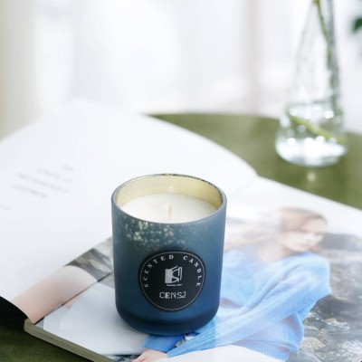 Wholesale Luxury Private Label Scented Candle Jars Vanilla Soy Wax Candle for Home Scents