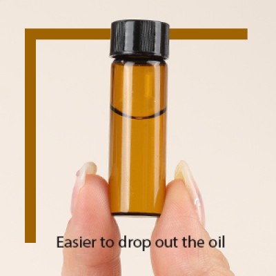100pcs Essential Oil Bottles, 5ml Empty Glass Anointing , Small 5 Vial,