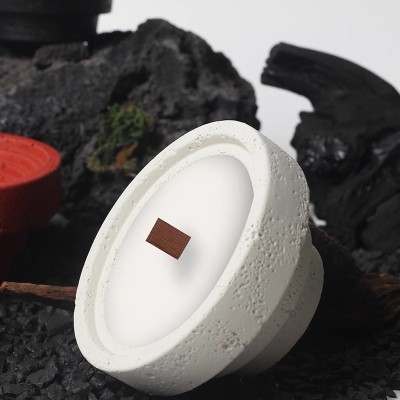 New Nordic Style Home Decoration Crafts Candle Holder Container Cement Aromatherapy Cup Utensils