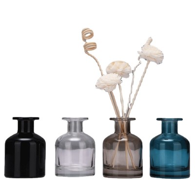 Hot Sales Wholesale Aroma Packaging Empty Luxury Gradient Color 100ml 150ml Glass Reed Diffuser Bottle