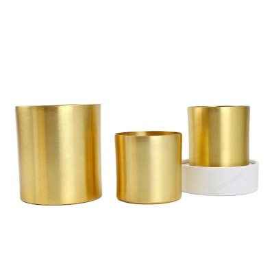 Gold Metal Candle Tins Wholesale Aluminum Cup