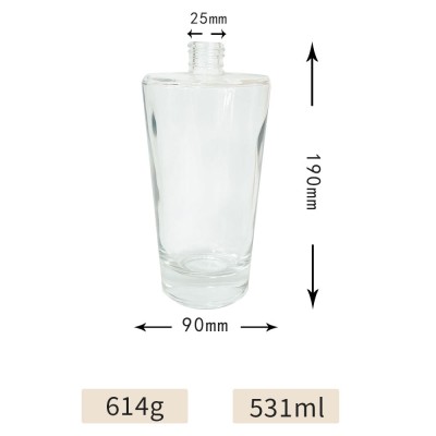 100 ML 200 ML 500 ML Home Fragrance Aromatherapy Oil Large Glass Bottle Empty Reed Diffuser Bottle with Stopper