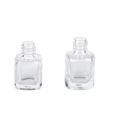 square 13ml Frosted Black Nail Polish Bottle Free Sample  for Nail Polish Personal