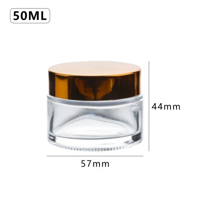 Wholesale Frosted Skincare Cosmetic Packaging 20g Glass Cream Jar