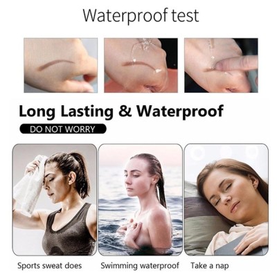 3D Eyebrow Pen Waterproof Fork Tip Eyebrow Tattoo Pencil Long Lasting Professional Fine Sketch Liquid Eye Brow Pen