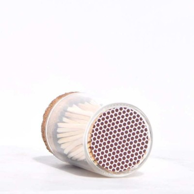 Bottled Wood Matches for Aromatherapy Candles, Gift Wrapped Beautifully Wood Matches in Bottle