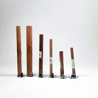 Wholesale Eco Friendly Booster Wood Wicks with Metal Sustainer Candle Wicks Double Wicks