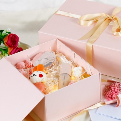 Recyclable Magnetic Folding Box Custom Printed Logo Gold Foil Cardboard Paper Hard Rigid Luxury Packaging Gift Box With Magnetic