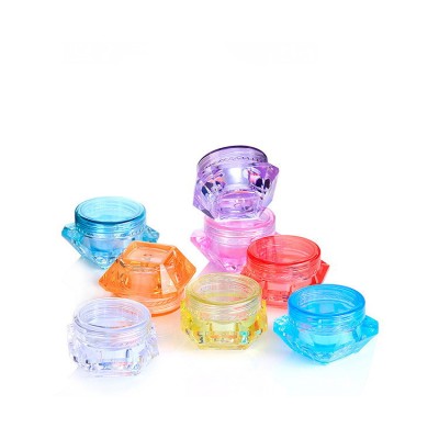 Luxury 3g 5g Cosmetic Packaging Plastic Container Clear Diamond Face Cream Jar