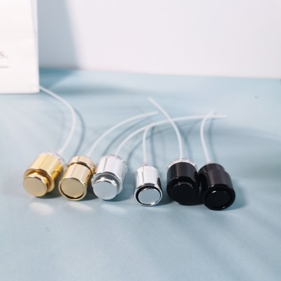 Luxury Fragrance Accessories Round Square Glass Perfume Sprayer With Gold Silver Black Color