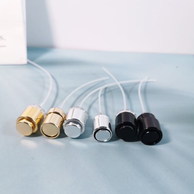 Luxury Fragrance Accessories Round Square Glass Perfume Sprayer With Gold Silver Black Color