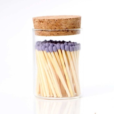 Bottled Wood Matches for Aromatherapy Candles, Gift Wrapped Beautifully Wood Matches in Bottle
