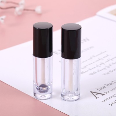 Hot Selling 3.5ml Black Lid Lipstick Tubes Custom logo Empty Makeup Cosmetics Lip Gloss Tubes