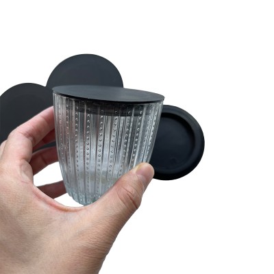 Eco-Friendly Custom-Made Candle Pp Lid Kitchen Plastic Food Storage Container Plastic Lid With Silicone Seal