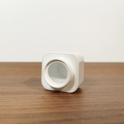 Square Luxury High End Golden Silver Black White Color Plastic Abs Perfume Cap