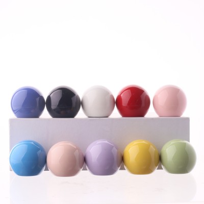 Hot Selling Round Perfume Bottle Cover Pink White Ball Shape Perfume Bottle Lid