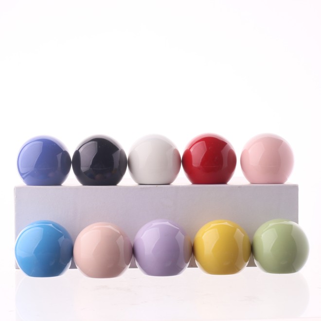 Hot Selling Round Perfume Bottle Cover Pink White Ball Shape Perfume Bottle Lid