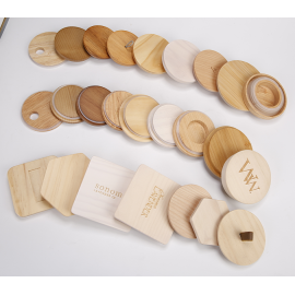 Customize Square Wooden Lid, Wholesale OEM ODM Factory Price Logo Laser