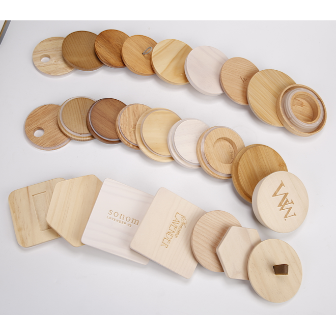 Customize Square Wooden Lid, Wholesale OEM ODM Factory Price Logo Laser