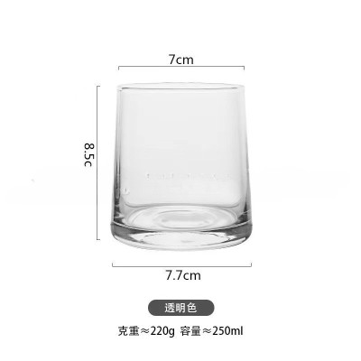 In Stock Colorful Trapezoidal Cup Heat Resistant Electroplated Candle Glass Bare Wholesale