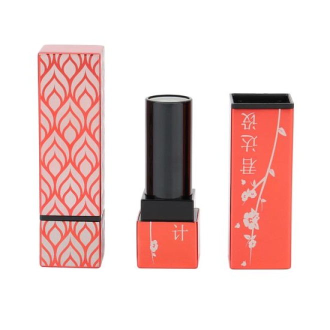 Square Lipstick Tube Luxury Cosmetics Packaging Plastic