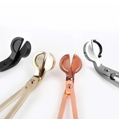 Stainless Steel Candle Wick Trimmer Scissors Handmade Candle Making Trim Wick Cutter Clipper Candle Extinguishing Tool