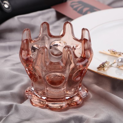 Hot Sale Luxury Crystal Glass Candle Jar New Style Home Decoration With Classic Design Creative and Personality-Filled