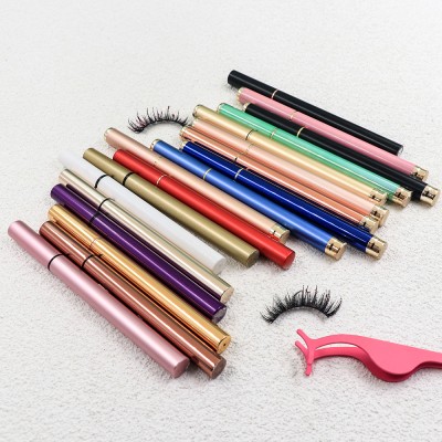 Long Lasting Waterproof Customized Paper Box Black Clear Wholesale Magnetic Eyeliner Pen for Magnet False Eyelashes