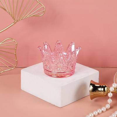 Custom Made Luxury Glass Candle Holder Container Crystal Candle Jars for Wedding Decorations or Home Use for Christmas