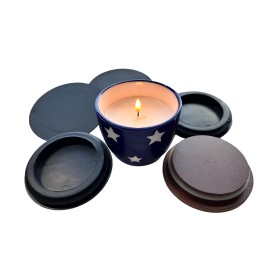 Eco-Friendly Custom-Made Candle Pp Lid Kitchen Plastic Food Storage Container Plastic Lid With Silicone Seal