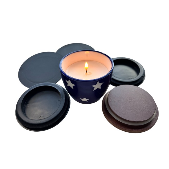 Eco-Friendly Custom-Made Candle Pp Lid Kitchen Plastic Food Storage Container Plastic Lid With Silicone Seal