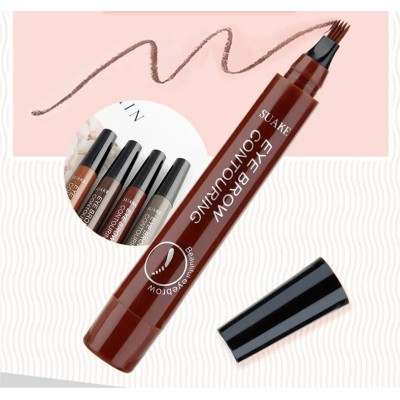 3D Eyebrow Pen Waterproof Fork Tip Eyebrow Tattoo Pencil Long Lasting Professional Fine Sketch Liquid Eye Brow Pen