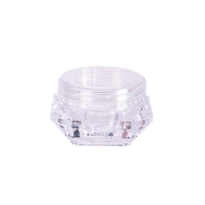 Luxury 3g 5g Cosmetic Packaging Plastic Container Clear Diamond Face Cream Jar