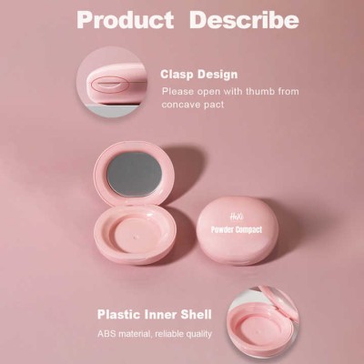 Spot 3.3g Portable Blush Powder Packaging Boxes ABS Oval Square Shape Recyclable Varnishing/Embossing/Stamping Options Contour