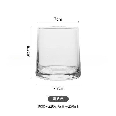 In Stock Colorful Trapezoidal Cup Heat Resistant Electroplated Candle Glass Bare Wholesale