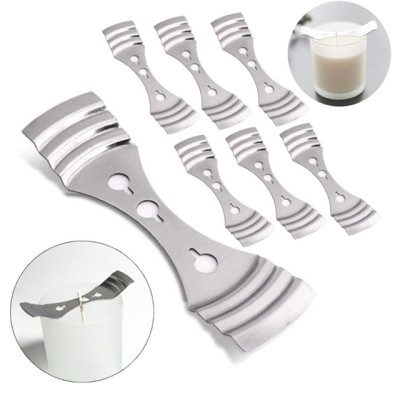 POSISION Metal Wick Holder Three-hole Stainless Steel Soy Wax Scented Candle Wick Holder Centering Devices for DIY Candle Making