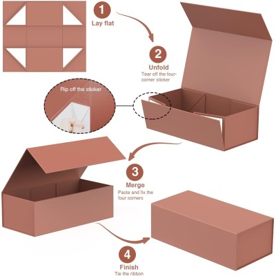 Luxury Black Recycled Rigid Cardboard Foldable Clothes Gift Boxes Custom Logo Packaging Shoe Paper Box