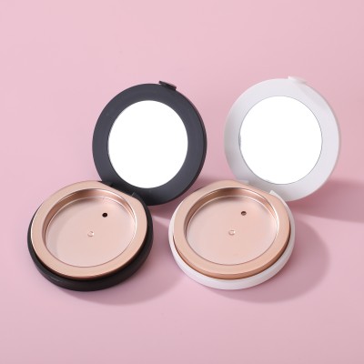 Luxury Single-Layer Flip-Top Snap Powder Compacts Blush Compacts Eyeshadow Palettes Empty Boxes Attached Mirrors-for Cosmetics